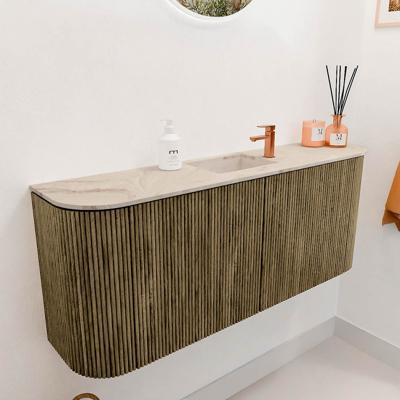 Toiletmeubel Mondiaz Joya Dlux | 103.2 cm | Meubelkleur Dusk | Faye wastafel Frappe Wasbak Midden | 1 kraangat