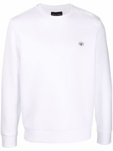 Emporio Armani sweat à patch logo - Blanc