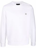 Emporio Armani sweat à patch logo - Blanc - thumbnail