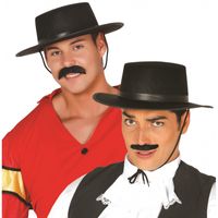 Klassieke Spaanse hoed zwart voor heren   - - thumbnail