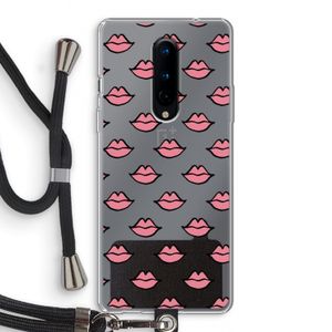 Lipjes: OnePlus 8 Transparant Hoesje met koord