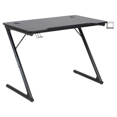 Leen Bakker - Gamebureau Husi - 74x100x60 Cm - Melamine - Zwart