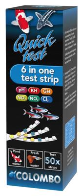 Quicktest 6way 50 strips pond - Colombo
