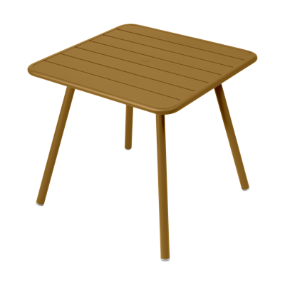 Fermob Luxembourg tuintafel vierpoot 80x80 cm Gingerbread