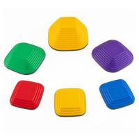 6-delige set Kinder Balansstenen Antislip Stapelstenen Rivierstenen Stapstenen tot 80 kg Belastbaar