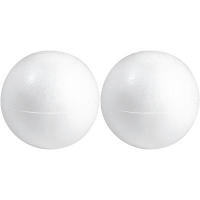 Piepschuim hobby vorm - 2x - bol - 15 cm - DIY knutsel figuren - halve schalen