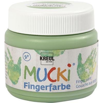 Creativ Company Mucki vingerverf, groen, 150 ml/ 1 doosje