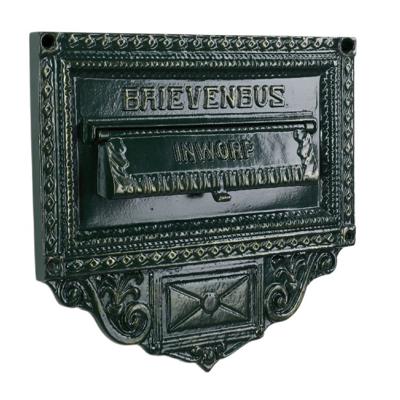 KS Verlichting Nostalgische brievenbusPostplate B3 muurplaat - zwart - 1703