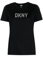 DKNY logo-print round-neck T-shirt - Noir