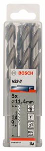 Bosch Accessoires Metaalboren HSS-G, Standard 11,4 x 94 x 142 mm 5st - 2608585533