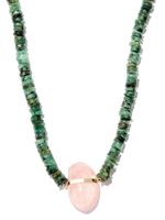 JIA JIA "collier en or 14ct serti d'émeraudes, quartz rose et de perles"