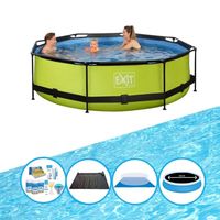 EXIT Zwembad Lime - Frame Pool ø300x76cm - Combi Deal