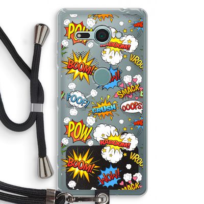 Pow Smack: Sony Xperia XZ2 Compact Transparant Hoesje met koord