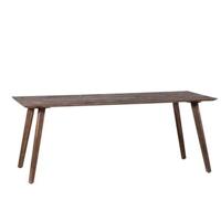 Giga Meubel - Eettafel 200cm Donkerbruin - Mangohout - Tafel Oslo