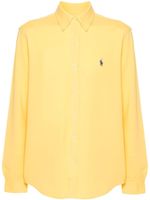 Polo Ralph Lauren chemise à logo brodé - Jaune - thumbnail