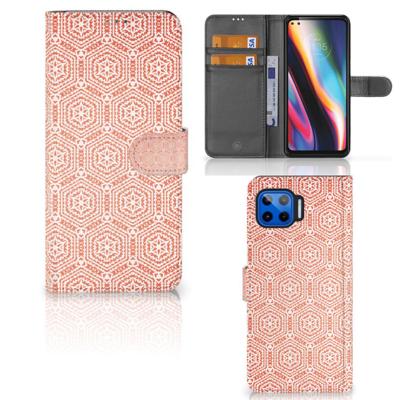 Motorola Moto G 5G Plus | Telefoon Hoesje | Pattern Orange
