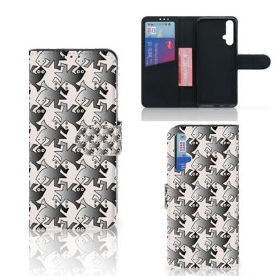 Honor 20 | Telefoonhoesje | Met pasjeshouder | Salamander Grey