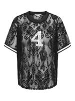 Only Onljules S/s Lace Top Wvn 15371479 T-shirt Korte Mouw 4987727 Black