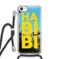Habibi Majorelle : iPhone 8 Transparant Hoesje met koord