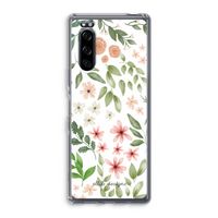 Botanical sweet flower heaven: Sony Xperia 5 Transparant Hoesje