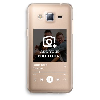 Music Player: Samsung Galaxy J3 (2016) Transparant Hoesje