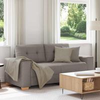 Loveseat Bank Taupe 140 cm Stof