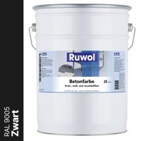 Ruwol Betonverf Zwart (RAL 9005) 20 liter