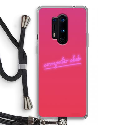 Vice Glow: OnePlus 8 Pro Transparant Hoesje met koord