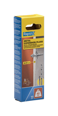 Rapid Hollewandpluggen | Ø11x52 | Voor 6-21 mm plaatdikte | 40kg draagkracht | 10 stuks in een doos - 5001550