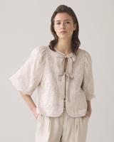 Summum Blouse Jacquard Blouse 702 Pebble Beige