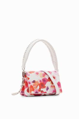 Mini-schoudertas met bloemen - WHITE - U