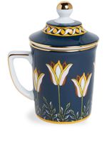 La DoubleJ tasse en porcelaine à fleurs - Bleu - thumbnail