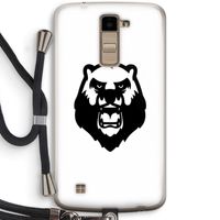 Angry Bear (white): LG K10 (2016) Transparant Hoesje met koord