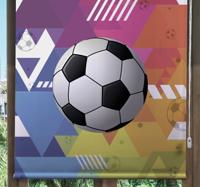 Meer sport rolgordijnen Veelkleurige geometrische ballen
