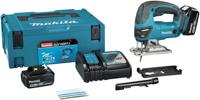 Makita djv180rtj | 18 v decoupeerzaag | d-greep | 5,0 ah accu (2 st) & snellader | in mbox djv180rtj