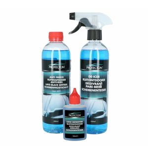 Protecton Ruitenontdooier spray set - 3-delig - voor auto - antivries sprays - winter/vorst   -