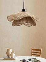 WabiRope Aura: Scandinavische Wabi Sabi Hennep Touw Hanglamp