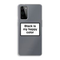Black is my happy color: OnePlus 9 Pro Transparant Hoesje