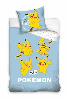 Pikachu Dekbedovertrek Pika- 140 x 200 cm - 70 x 90 cm