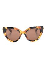 Gucci Eyewear lunettes de soleil à monture papillon - Marron - thumbnail