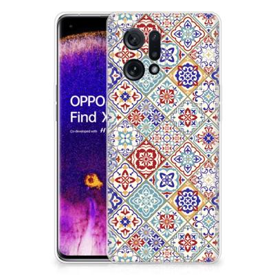 OPPO Find X5 | TPU | Siliconen hoesje | Tiles Color OPPO Find X5 | TPU | Siliconen hoesje | Tiles Color