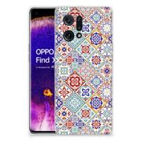 OPPO Find X5 | TPU | Siliconen hoesje | Tiles Color OPPO Find X5 | TPU | Siliconen hoesje | Tiles Color
