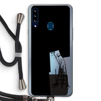 Musketon Painter: Samsung Galaxy A20s Transparant Hoesje met koord