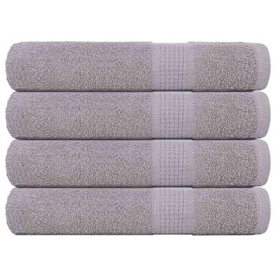 VidaXL Handdoeken 4 st 100x200 cm 360 g/m² 100% katoen grijs