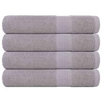 VidaXL Handdoeken 4 st 100x200 cm 360 g/m² 100% katoen grijs