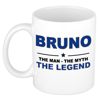 Bruno The man, The myth the legend cadeau koffie mok / thee beker 300 ml