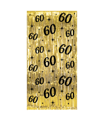 Classy Feestgordijn 60 Jaar Goud