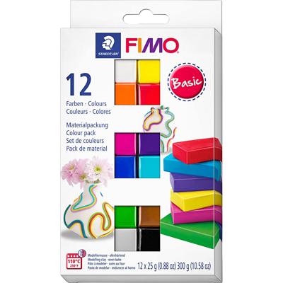 FIMO® soft, standaardkleuren, 12x25 gr/ 1 doos