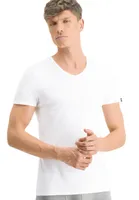 2-pack heren basic ondershirts - V-hals - Slim Fit heren T-shirt katoen