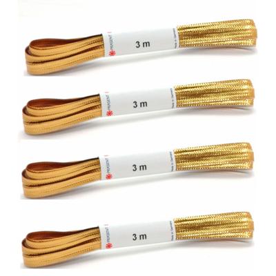 Gouden zijden cadeaulint - 4x stuks - hobbylint - 0,5 x 300 cm - cadeau verpakken / inpakken - sierl